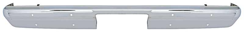 1981-91 Chevrolet/GMC Fleetside Pickup, SUV Rear Bumper without Impact Strip Holes; Chrome