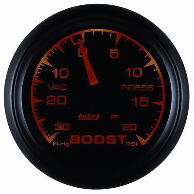 Boost Pressure Gauge 52mm 30 in . Hg . -vac / 20psi Es Mechanical