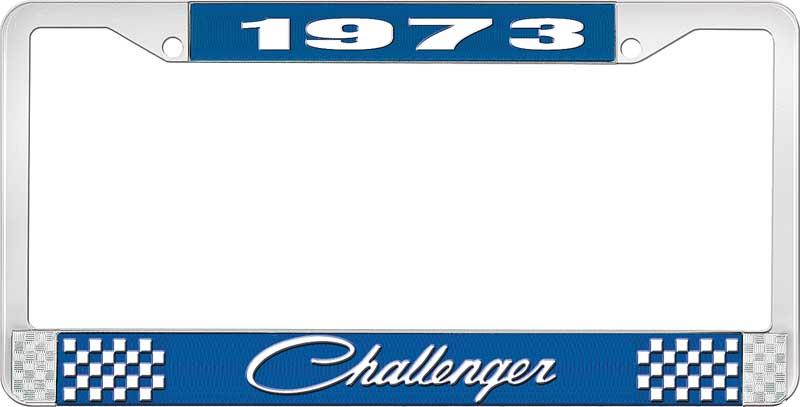 1973 CHALLENGER LICENSE PLATE FRAME - BLUE