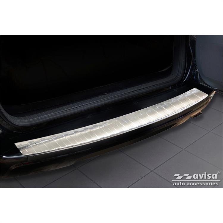 RVS Achterbumperprotector passend voor Toyota RAV-4 FL 2008-2010 'Ribs' (alleen met reservewiel)