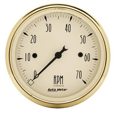 Tachometer 80mm 0-7.000rpm Golden Oldies