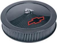 CHEVY 14" CLASSIC AIR CLEANER KIT - CARBON FIBER TOP/ALUMINUM BASE"