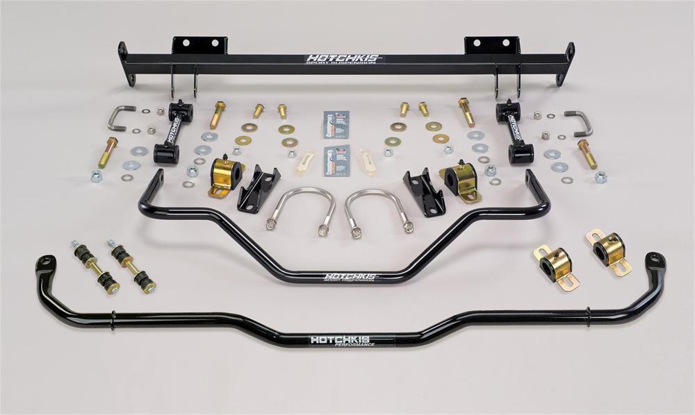 Sway Bars, Black, Steel, Hollow, Front 1 1/8 in./Rear 7/8 in. Diameters