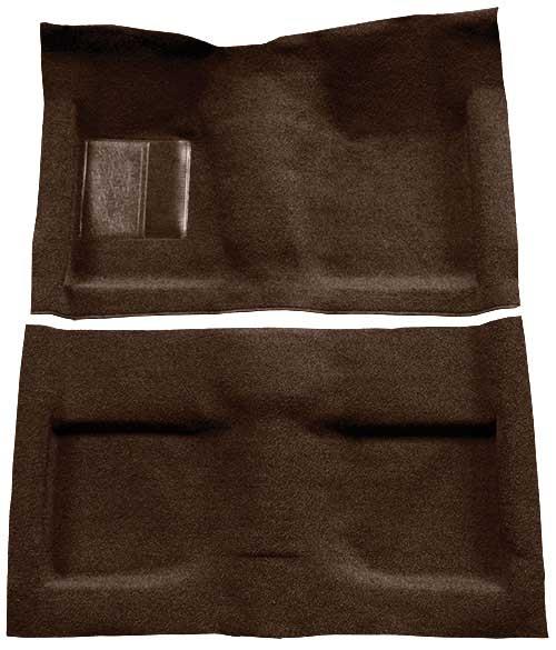 1964 Mustang Convertible Passenger Area Loop Floor Carpet Set - Dark Brown
