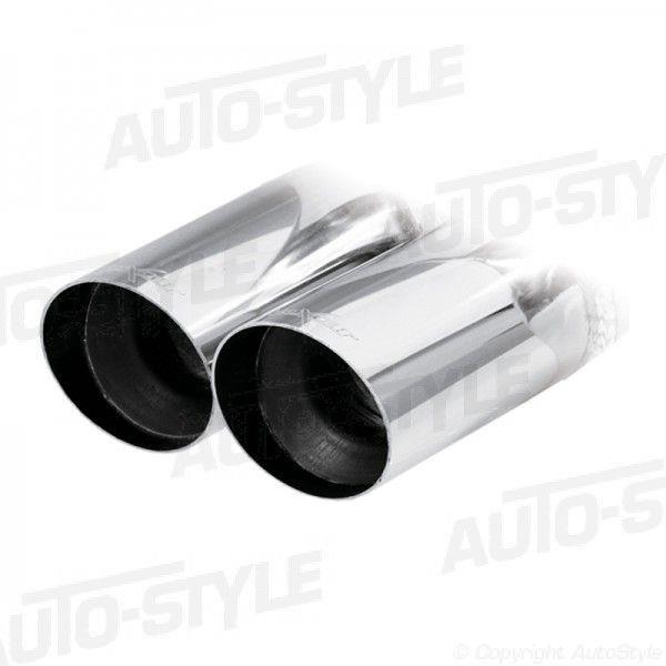 100% RVS Dubbele Sportuitlaat passend voor Alfa Romeo Giulietta 1.4 Turbo (120pk) 2012- Links/Rechts 102mm Racing