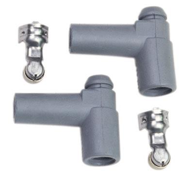 Distributor Boots and Terminals, Gray, HEI, 90 Degree Boots, Pair