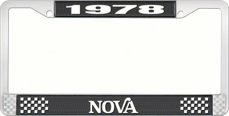 nummerplåtshållare, 1978 NOVA STYLE 2 svart
