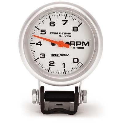 Tachometer 67mm 0-8.000rpm Sport-comp Silver