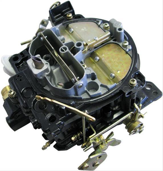 Carburetor, Marine, 650 cfm, 4-Barrel, Spread Bore, Single Inlet, Black, Universal Style Linkage, Each