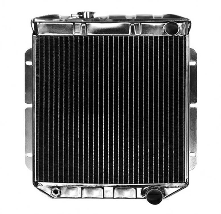 1964-66 Mustang L6 With Manual Trans 3 Row Copper/Brass Radiator