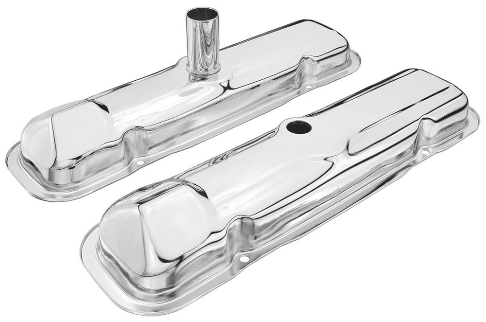 Valve Covers, 1959-64 Pontiac, Early, Chrome