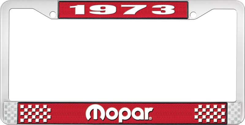 nummerplåtshållare 1973 mopar - röd
