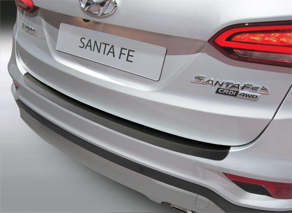 ABS Achterbumper beschermlijst Hyundai Santa Fe 9/2015- Zwart