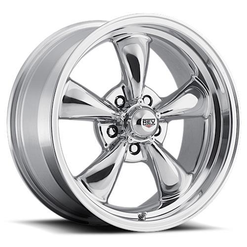 Wheels, Classic 100 Series, 15 in. x 6.0 in., Aluminum, Polished, 5 x 114.3mm/4.50 in. Bolt Circle, 3.500 in. Backspacing