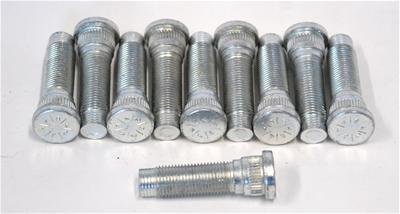 Wheel Studs, Press-In, 1/2-20 in. Right Hand Thread, Set of 10