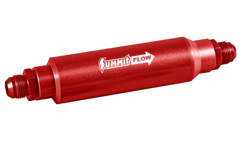 Fuel filter AN12, 100 Micron, Red