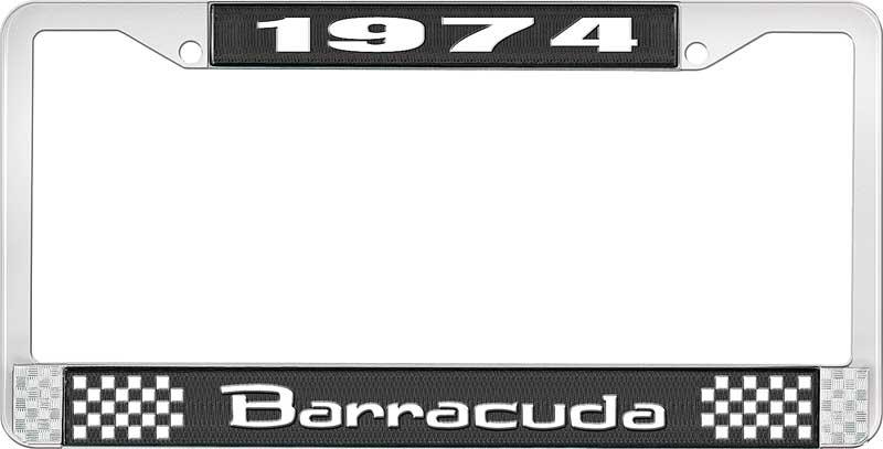 nummerplåtsram 1974 barracuda - svart
