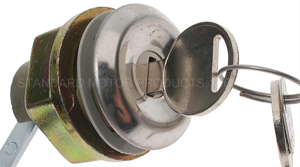 Trunk Lock Cylinder, Steel, Chrome, Keys, Chrysler, Dodge, Plymouth