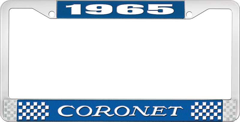 nummerplåtshållare 1965 coronet - blå