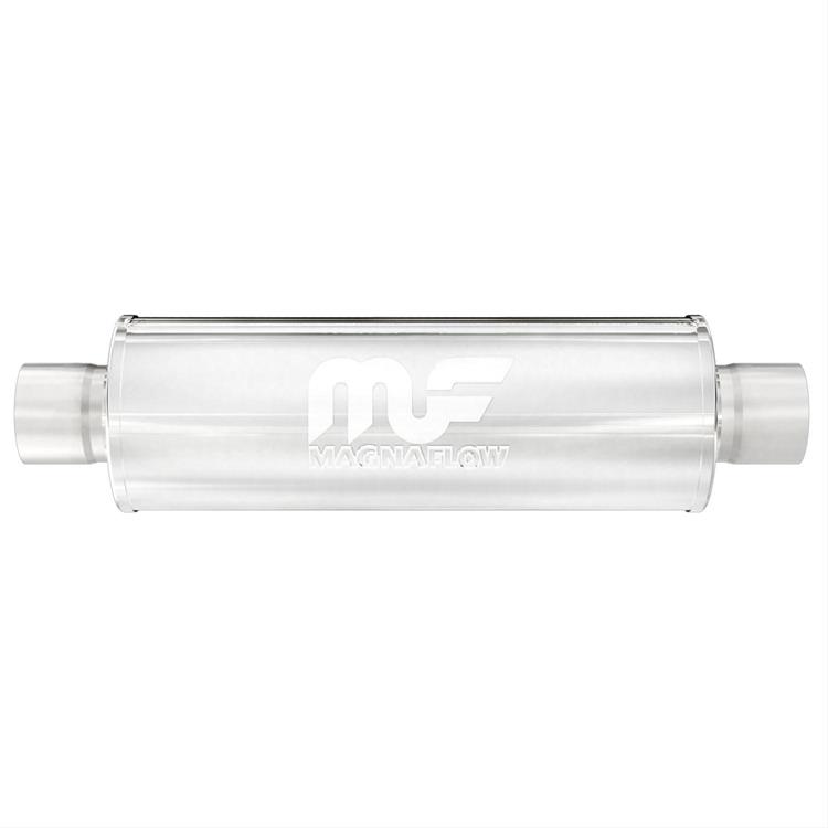 Muffler Aluminised Steel 14" Kropp, 2-1/4" C / C with 2" Core