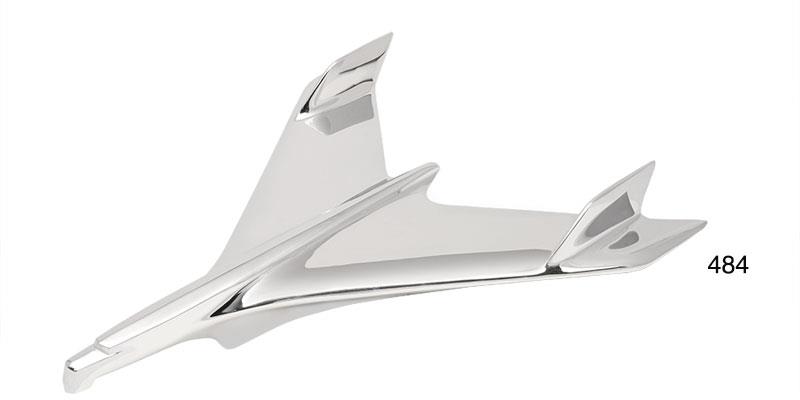 Hood Ornament, Bird, Chrome, Stock Mounting