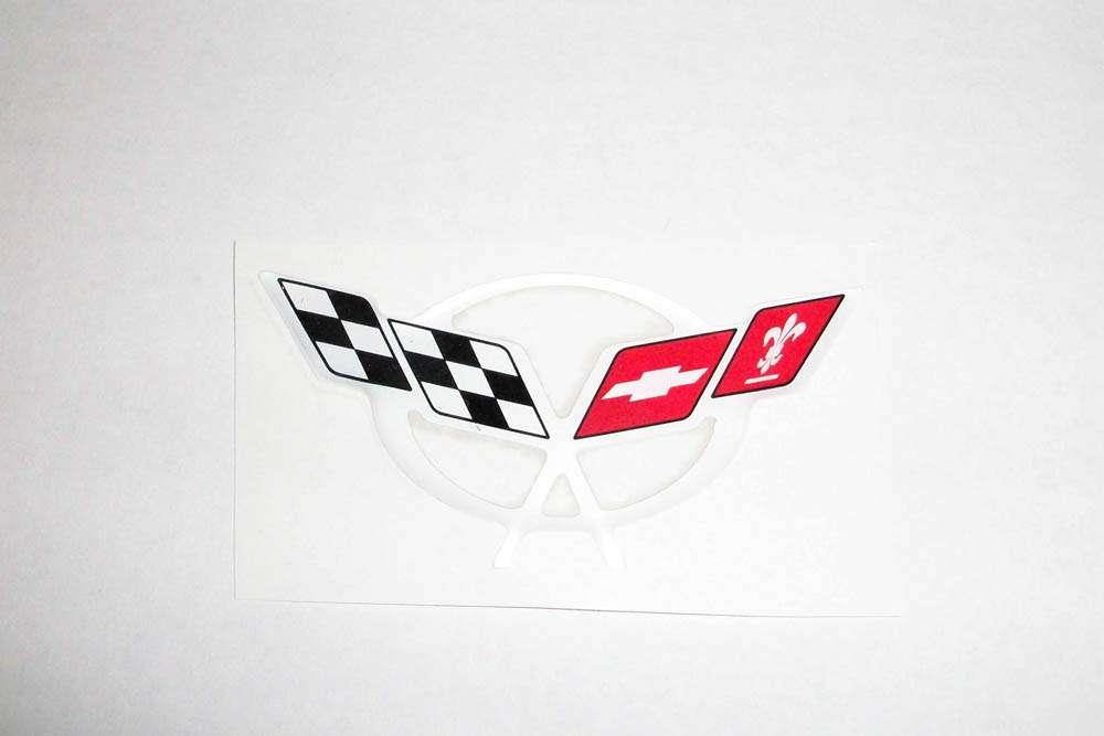 Decal,White ,3.25X1.58, 97-04
