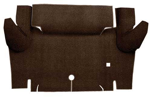 1965-66 Mustang Coupe Loop Trunk Floor Carpet Mat - Dark Brown