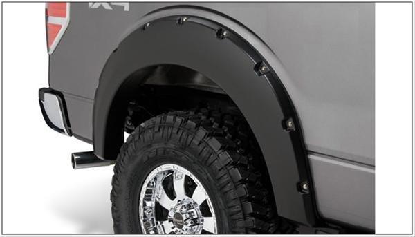 Fender Flares, Pocket Style, Rear, Black, Dura-Flex Thermoplastic, Ford, Pair