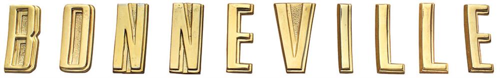 emblem "Bonneville" bokstäver, bakpanel, guld