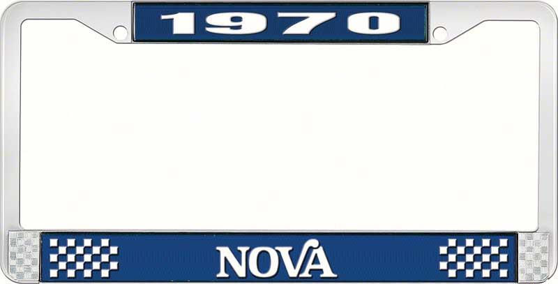 nummerplåtshållare, 1970 NOVA STYLE 2 blå