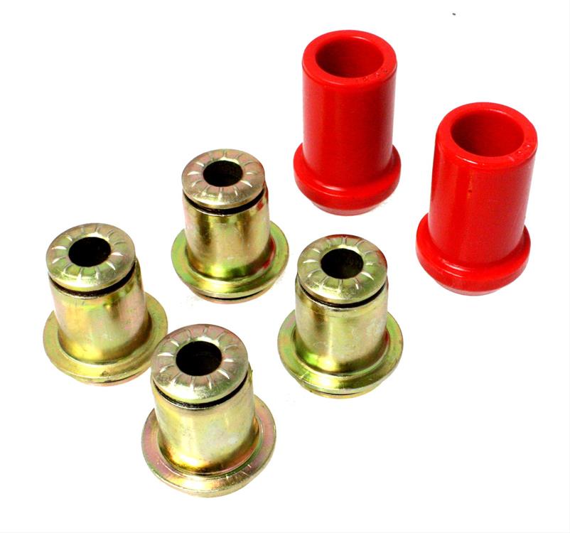 Control Arm Bushings, Front, Upper/Lower, Polyurethane, Red