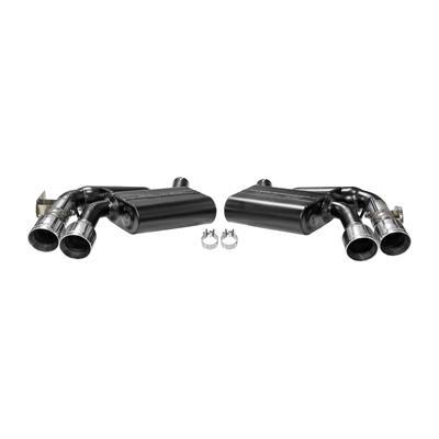 Axle-back, Delta 40/Outlaw Mufflers, Camaro SS, 6.2L, Am Thunder, 409SS, Fits W/Perf Exh Option (NPP-Quad Tip)