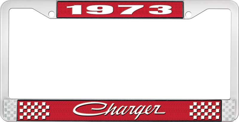 1973 CHARGER LICENSE PLATE FRAME - RED