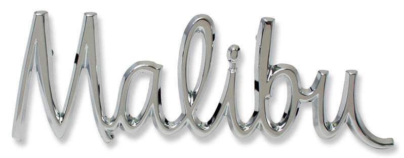 emblem framskärm, "Malibu"