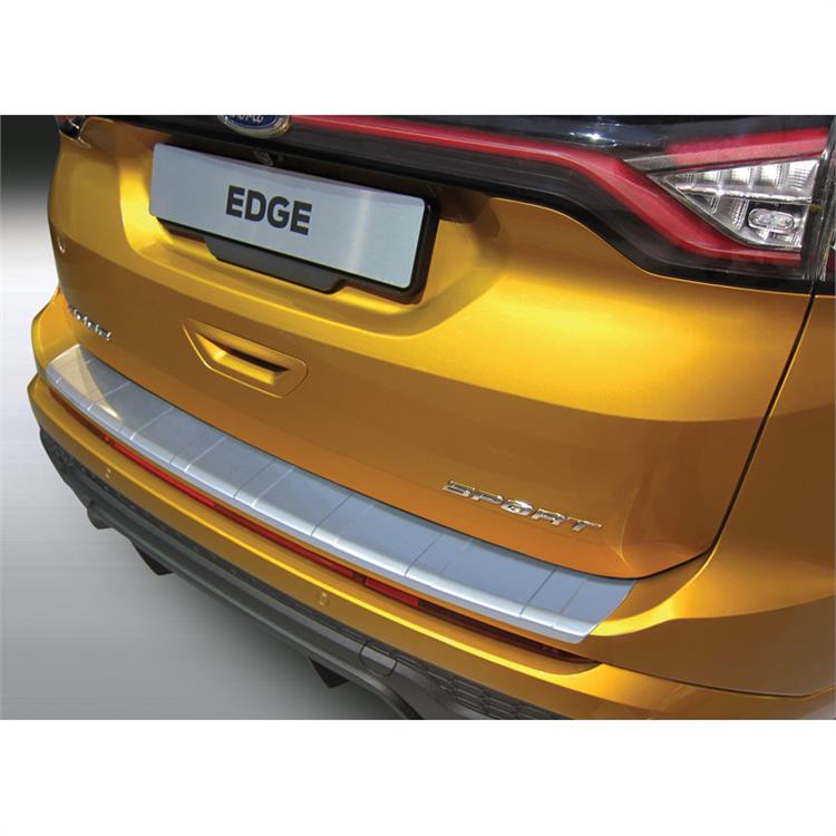 ABS Achterbumper beschermlijst Ford Edge 6/2016- 'Ribbed' Zilver