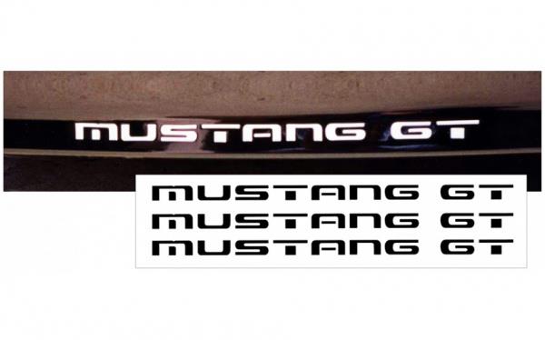 Embossed Bumper Letters Mustang GT