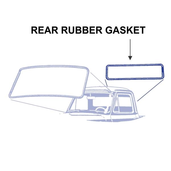 Rear window gasket