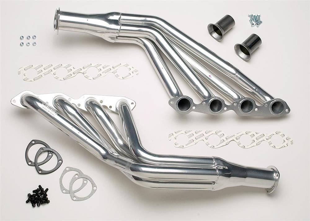 headers, 2" pipe, 3,0" collector, Silver 