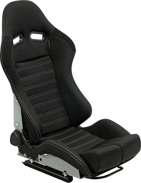 Seat Bs5 Reclinable Black Cloth ( Grey Seam )