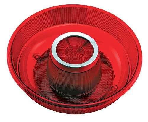 Tail Light Lens, Red, With Ford Logo, Right Or Left
