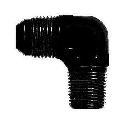Fitting, 90 Degree, -6 AN Male to 1/8 in. NPT Male, Aluminum, Black