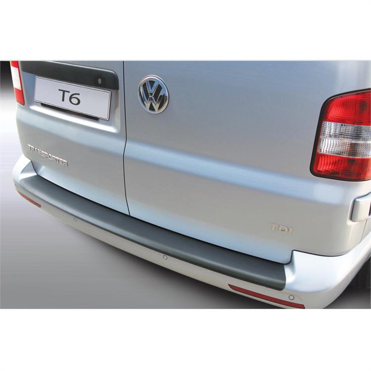ABS Achterbumper beschermlijst Volkswagen Transporter T6 Caravelle/Multivan 9/2015-  met achterdeuren Zwart