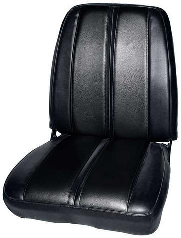 Front Bucket Seat Upholstery, Vinyl, Black