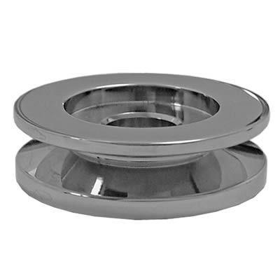 Alternator Pulley, Steel, Chrome, 1-groove V-Belt, 0.664" Bore, 2.25"