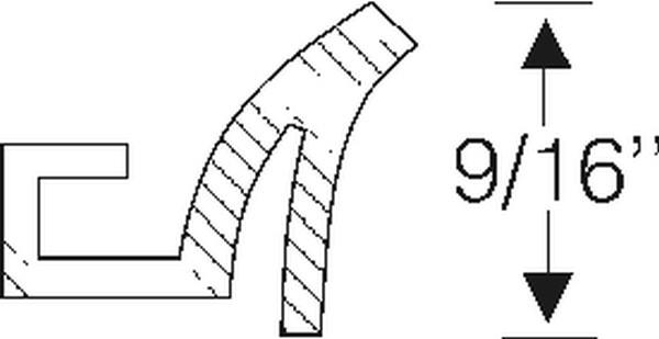 Seal strip r'b/body lower edge
