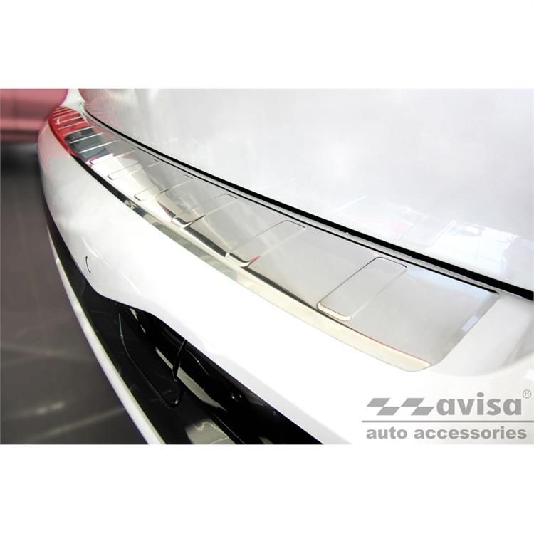 Stainless Steel Rear bumper protector suitable for BMW X7 (G07) 2019- 'Ribs'