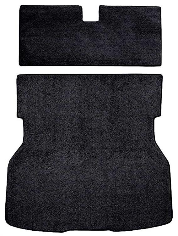1979-82 Mustang Rear Cargo Area Cut Pile Carpet with Mass Backing - Black