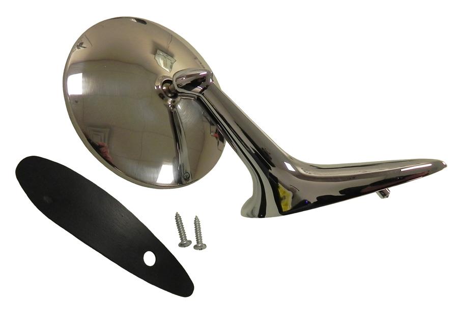Outside Chrome Rearview Mirror