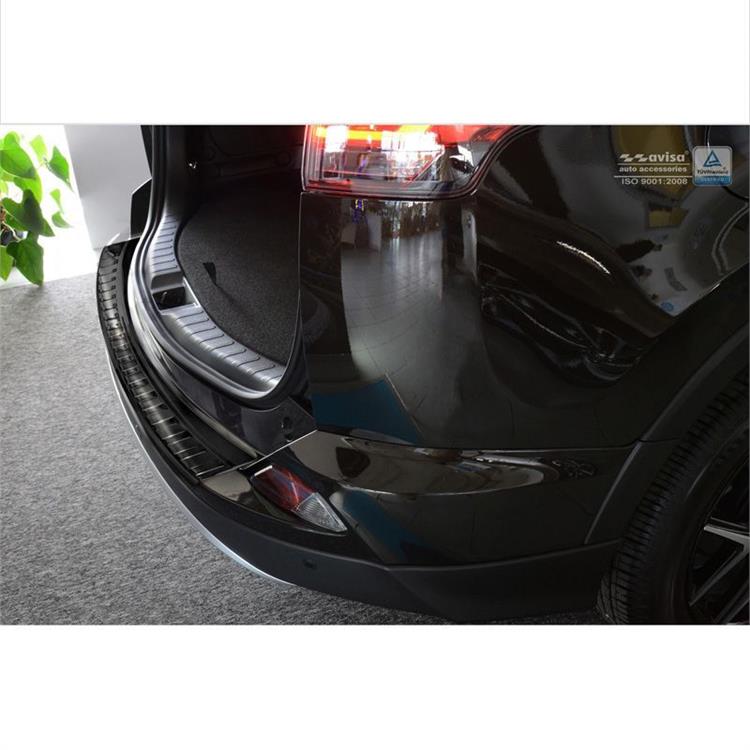 Zwart RVS Achterbumperprotector passend voor Toyota RAV4 2016- 'Ribs'