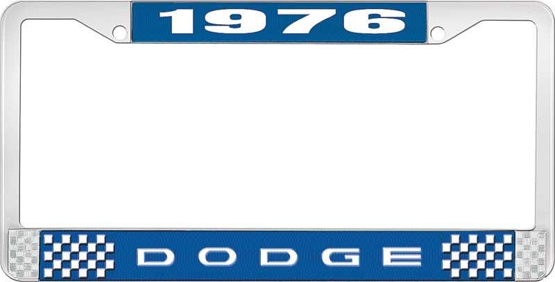 1976 DODGE LICENSE PLATE FRAME - BLUE